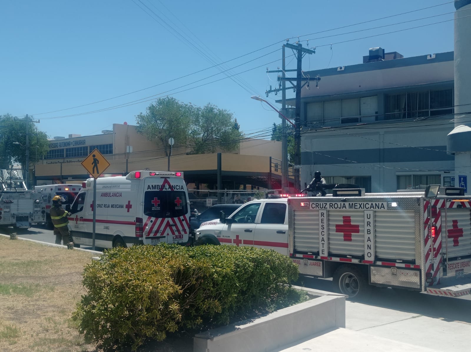 Alertan por amenaza de bomba en la UACH, instalan reten