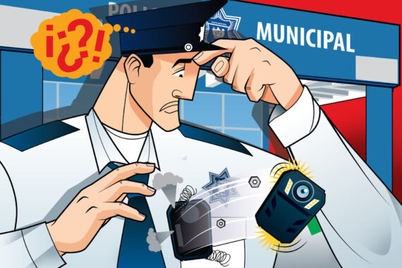 Opacidad y sobreprecio en la compra de cámaras de solapa para Policías de  La Paz, BCS