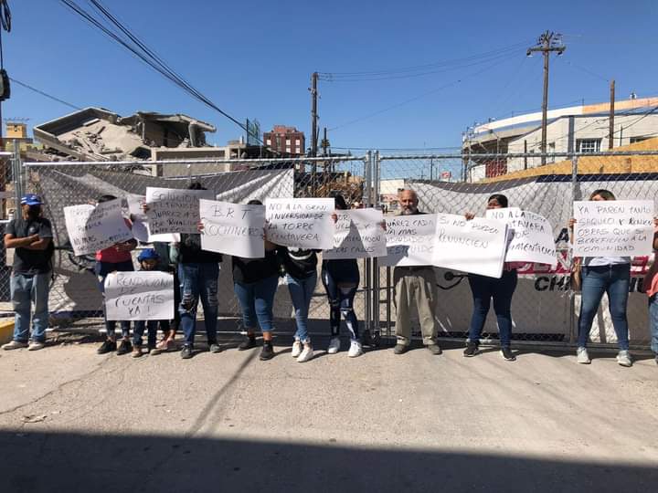 Realizan manifestación ciudadana contra Torre Centinela