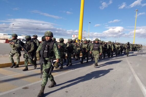 Arribaron 300 elementos del Ejército a Juárez