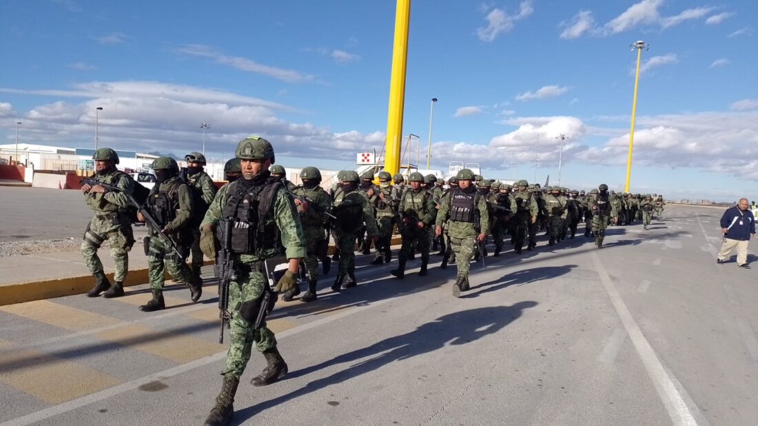 Arribaron 300 elementos del Ejército a Juárez