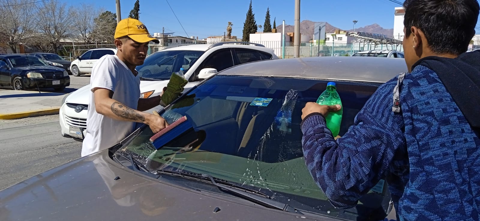 De Venezuela a limpiavidrios