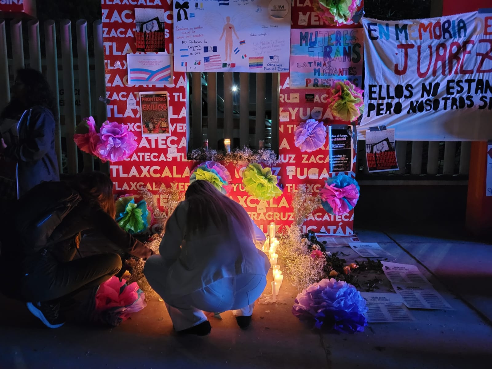 Derechohumanistas realizaron vigilia por migrantes fallecidos