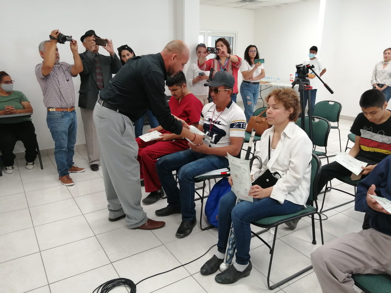 Una discapacidad visual no es obstáculo para Olga