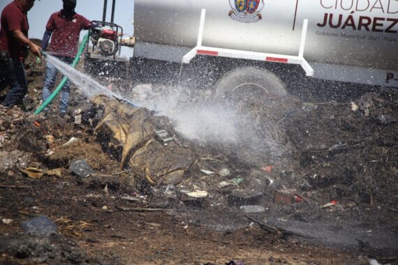 Fueron 200 toneladas de desechos quemadas en El Chamizal