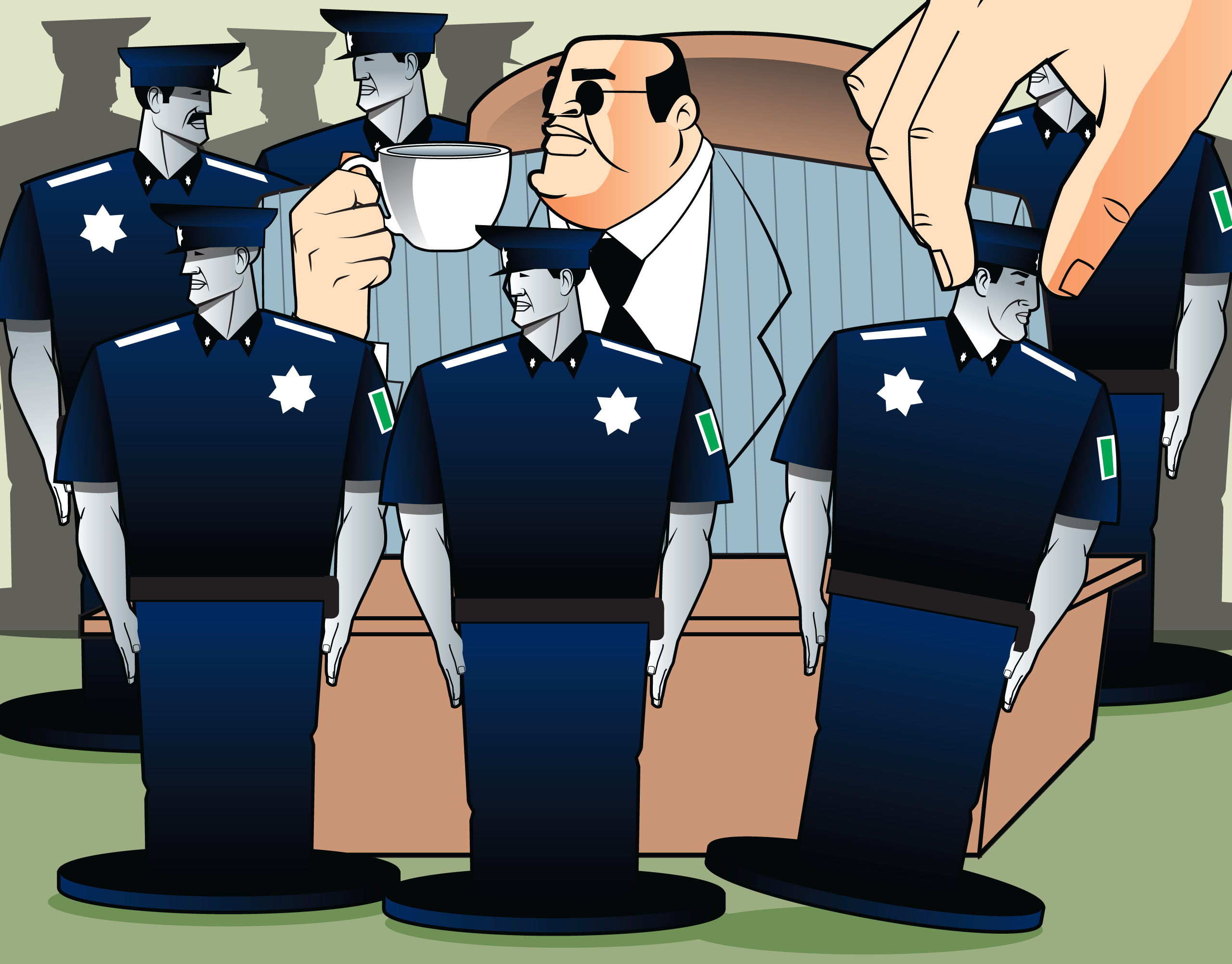 Fuerza policial de Baja California al servicio de servidores públicos