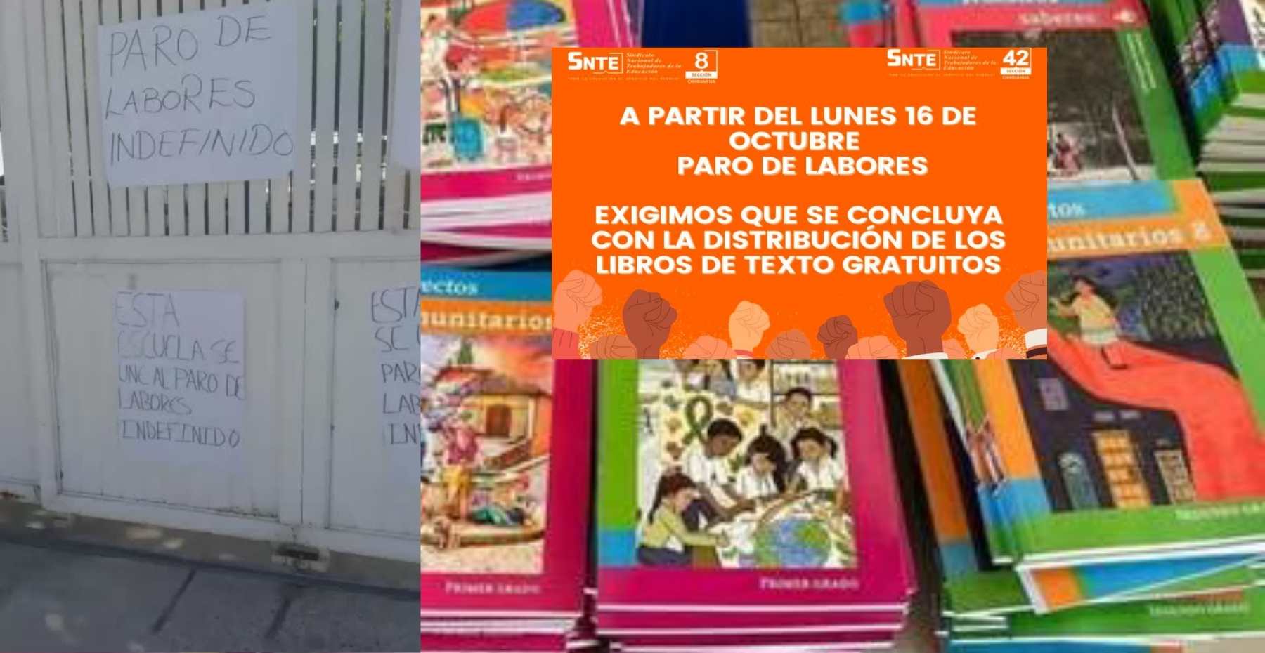 ¿Por qué se suspendió la entrega de libros y pararon labores los maestros?