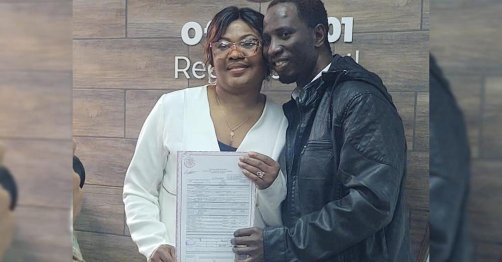 Pareja de inmigrantes nigerianos se reencuentra y contrae matrimonio en Tijuana