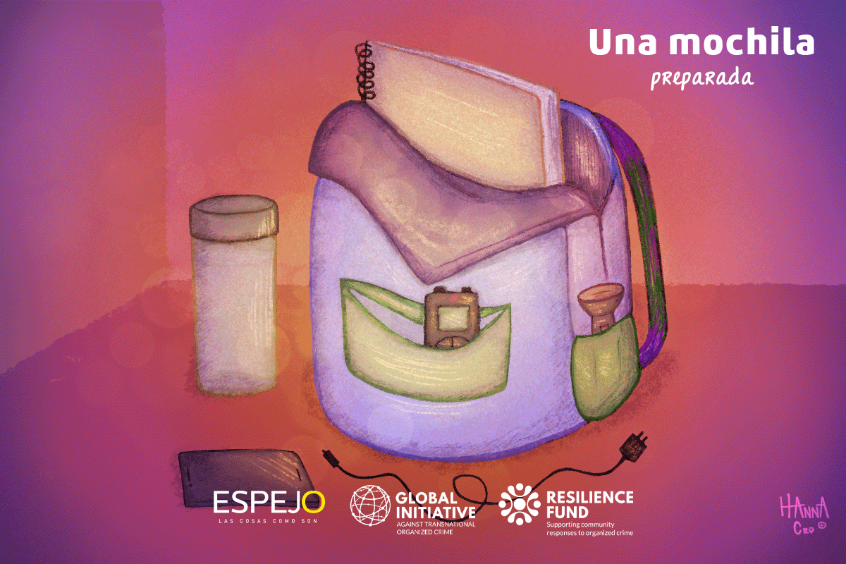 Una mochila preparada para estar a salvo