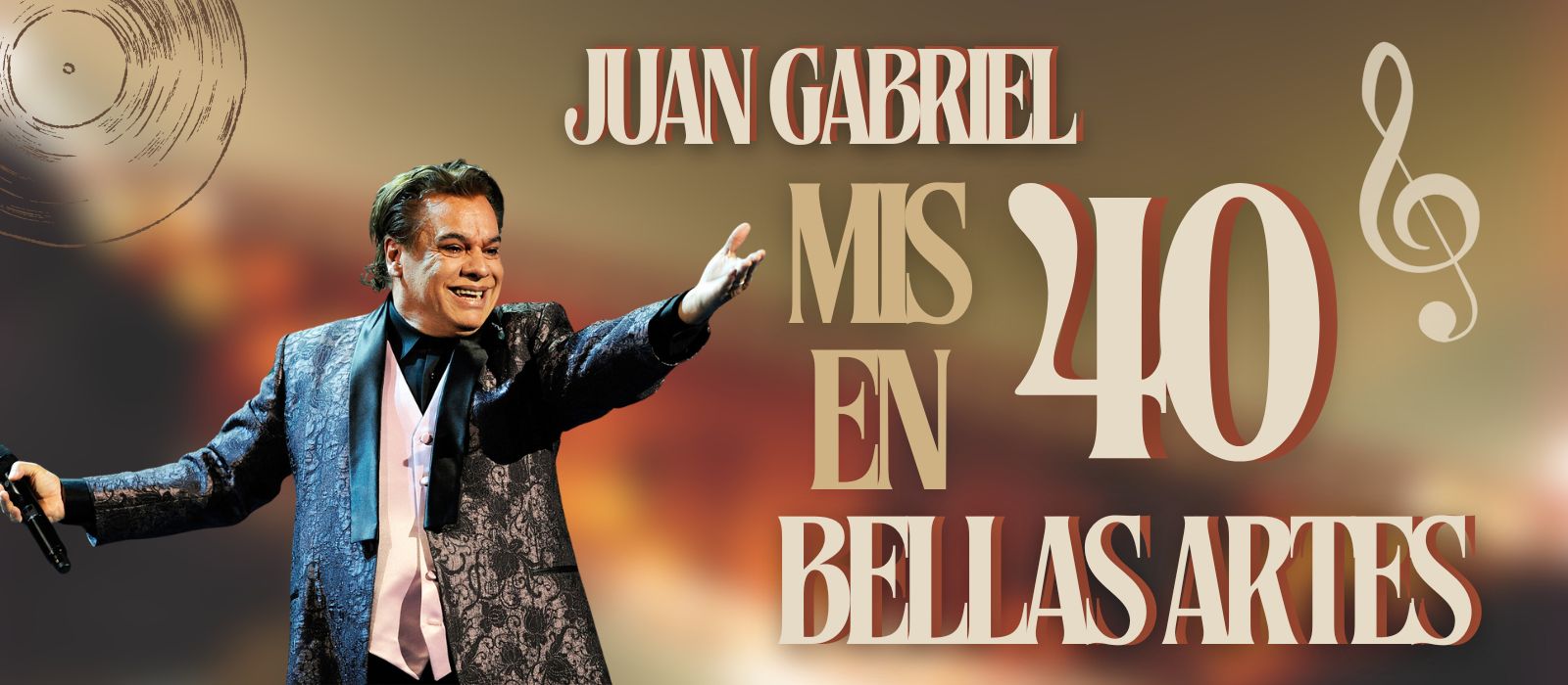 Exhibirán concierto de Juan Gabriel «Mis 40 en Bellas Artes»