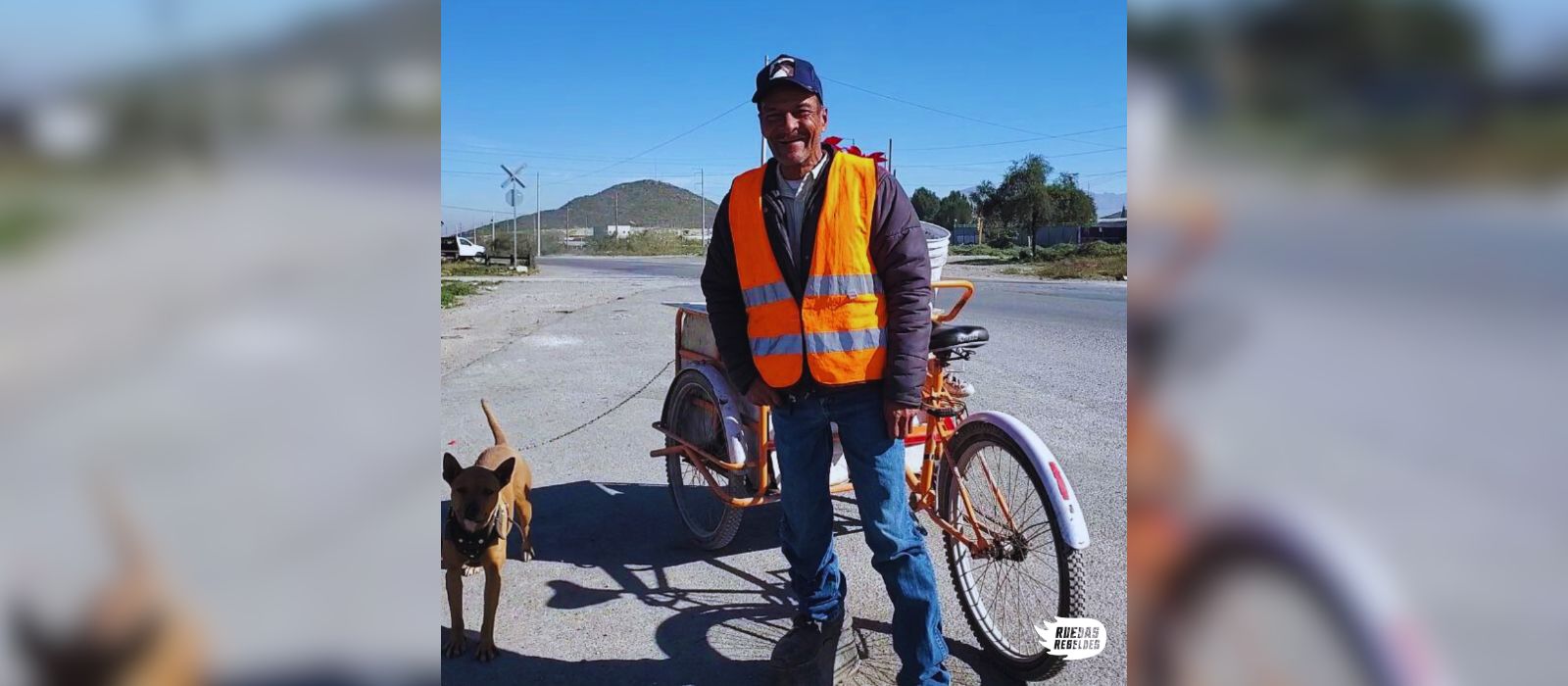 Leonardo y la flaca: un anciano, su triciclo y su perro
