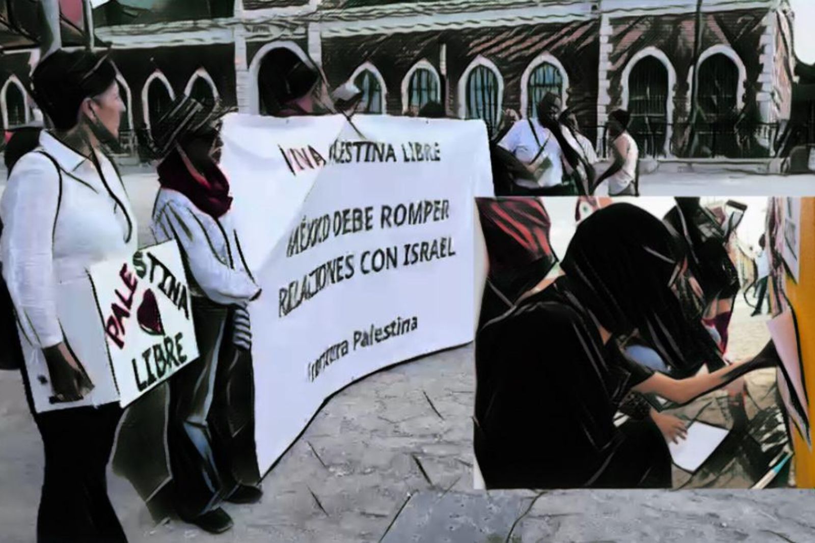 Protestan para exigir que México rompa relaciones con Israel