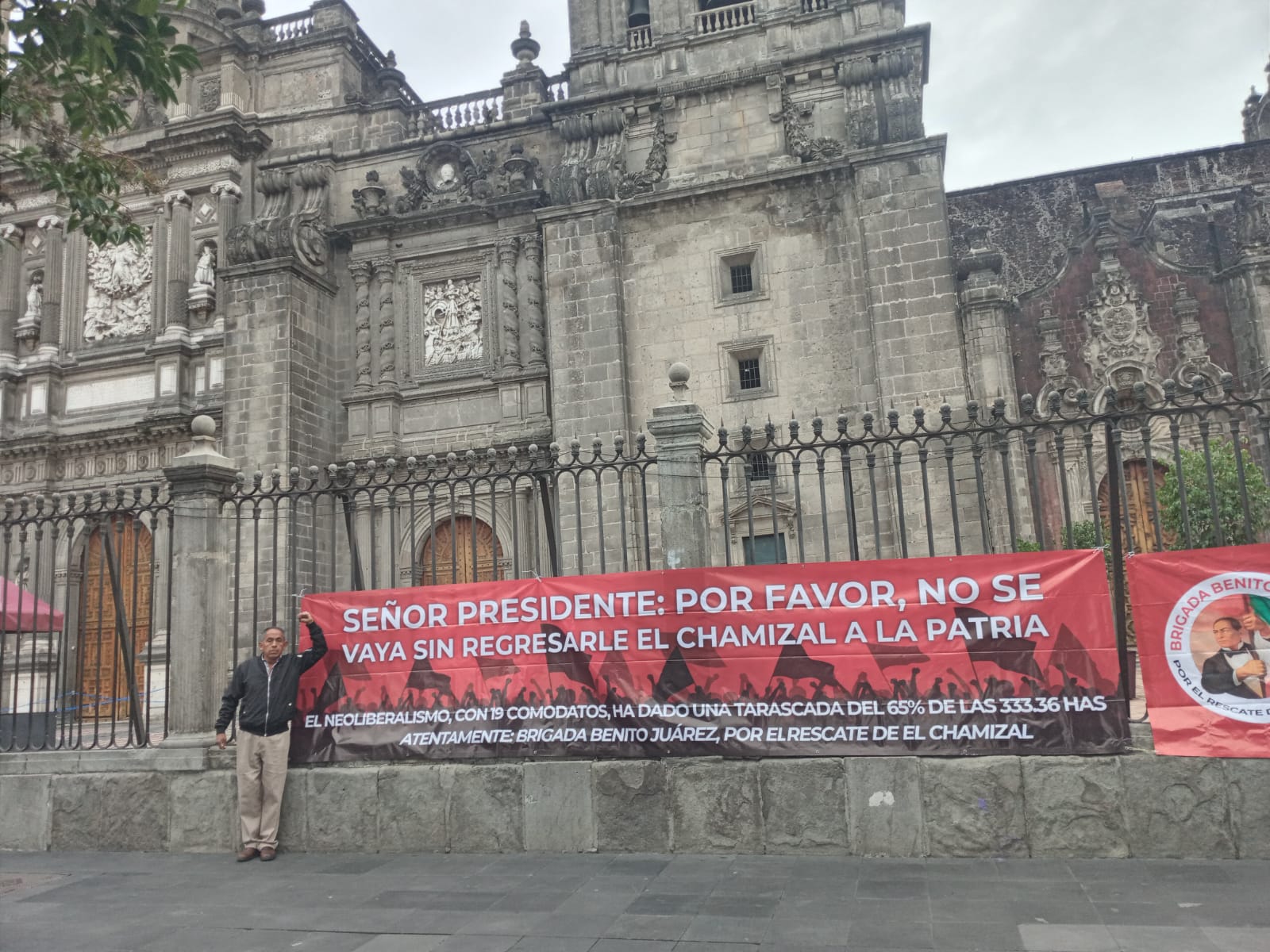 Juarenses realizan huelga de hambre en CDMX por El Chamizal