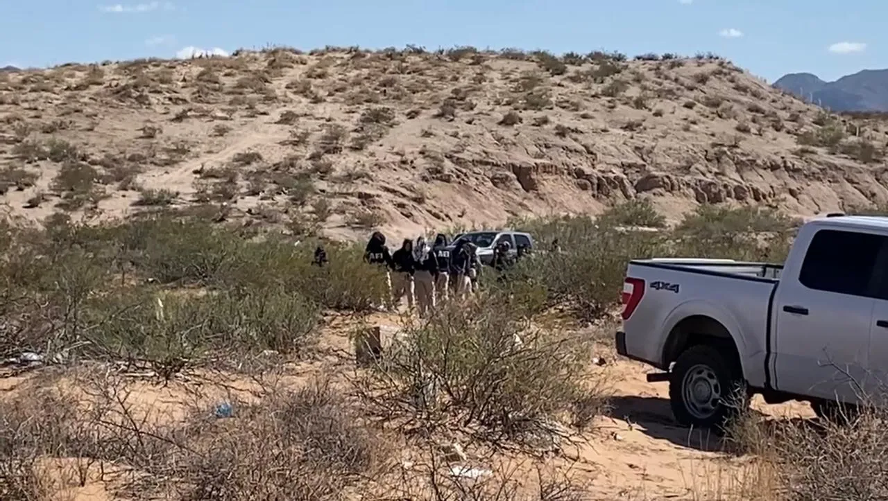 Realizan excavaciones donde localizaron a elemento de la GN