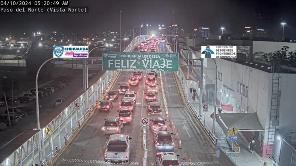 Reporte de puentes JuárezEl Paso 04 Octubre 2024 Circuito Frontera