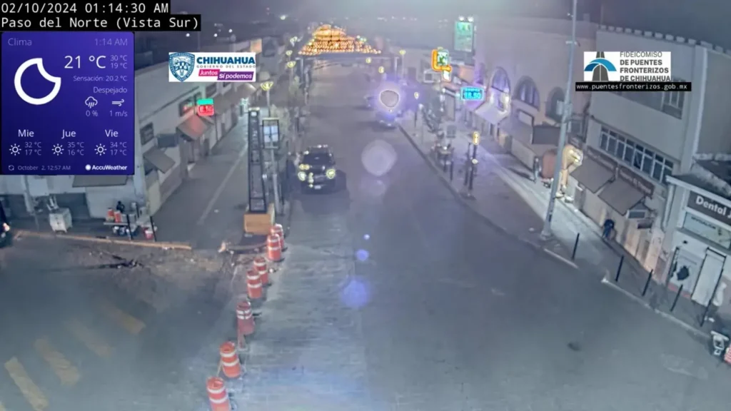 Reporte de puentes JuárezEl Paso 02 Octubre 2024 Circuito Frontera