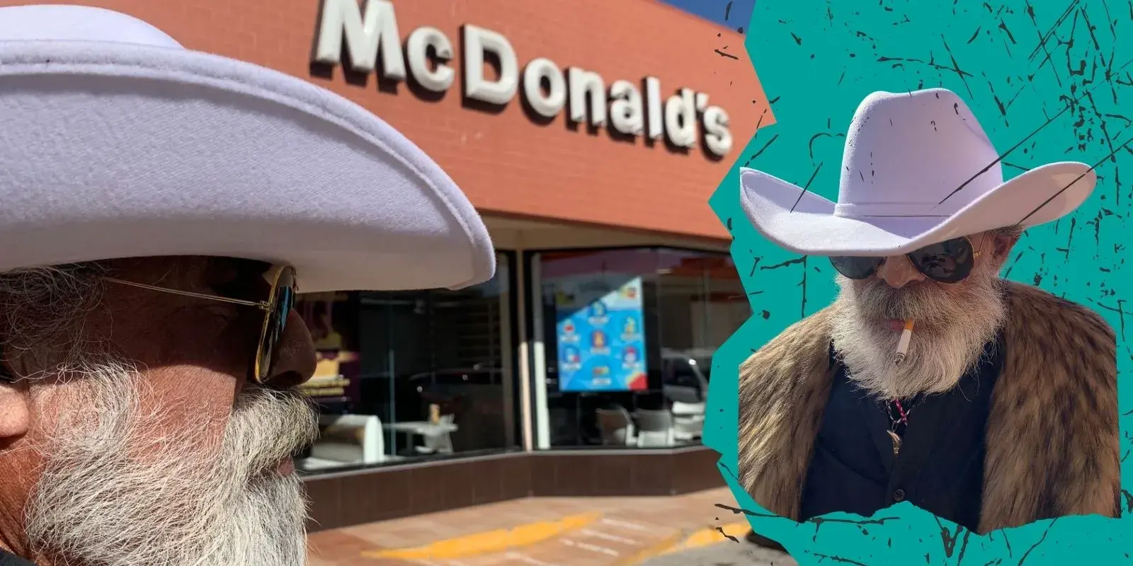 Conoce a ‘El Sheriff’: el singular guardia que vigila McDonalds al estilo viejo oeste