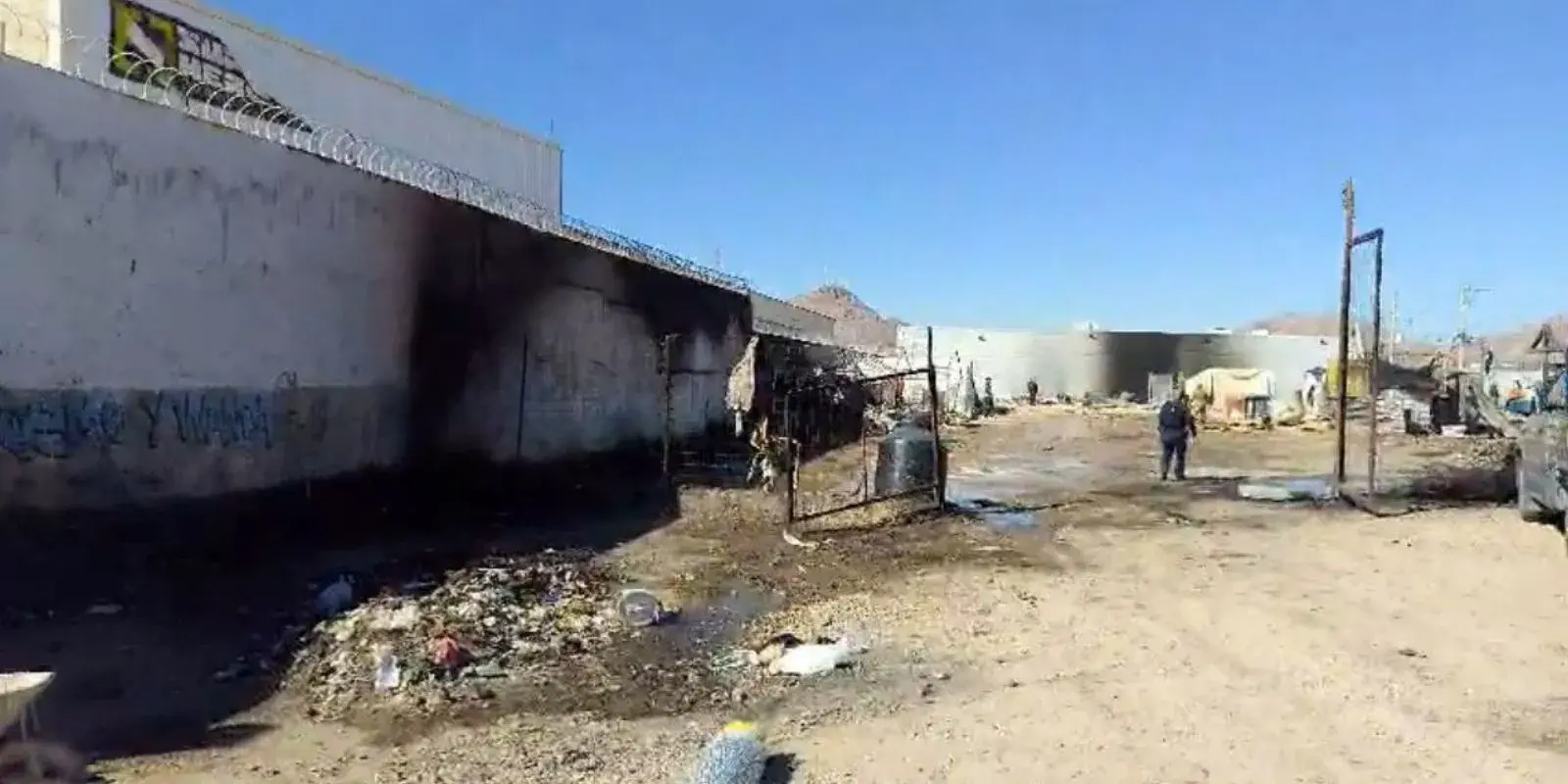 Incendian campamento migrante tras operativo en Chihuahua