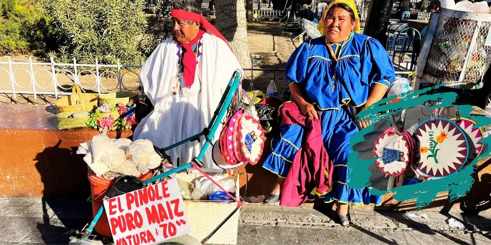 Tradición rarámuri: artesanías y cultura frente a Catedral