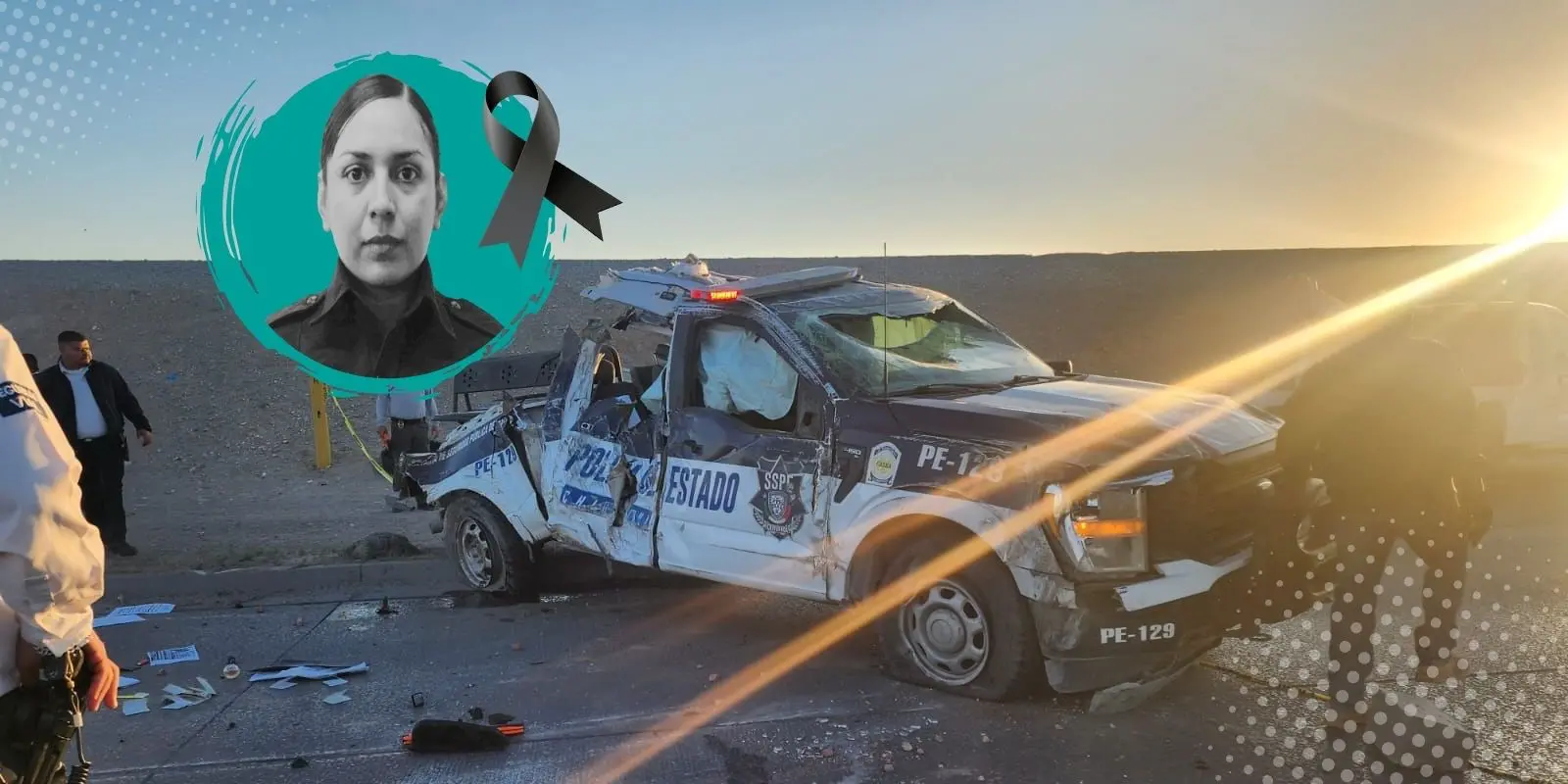 Mueren agente estatal y 2 «polleros» en persecución