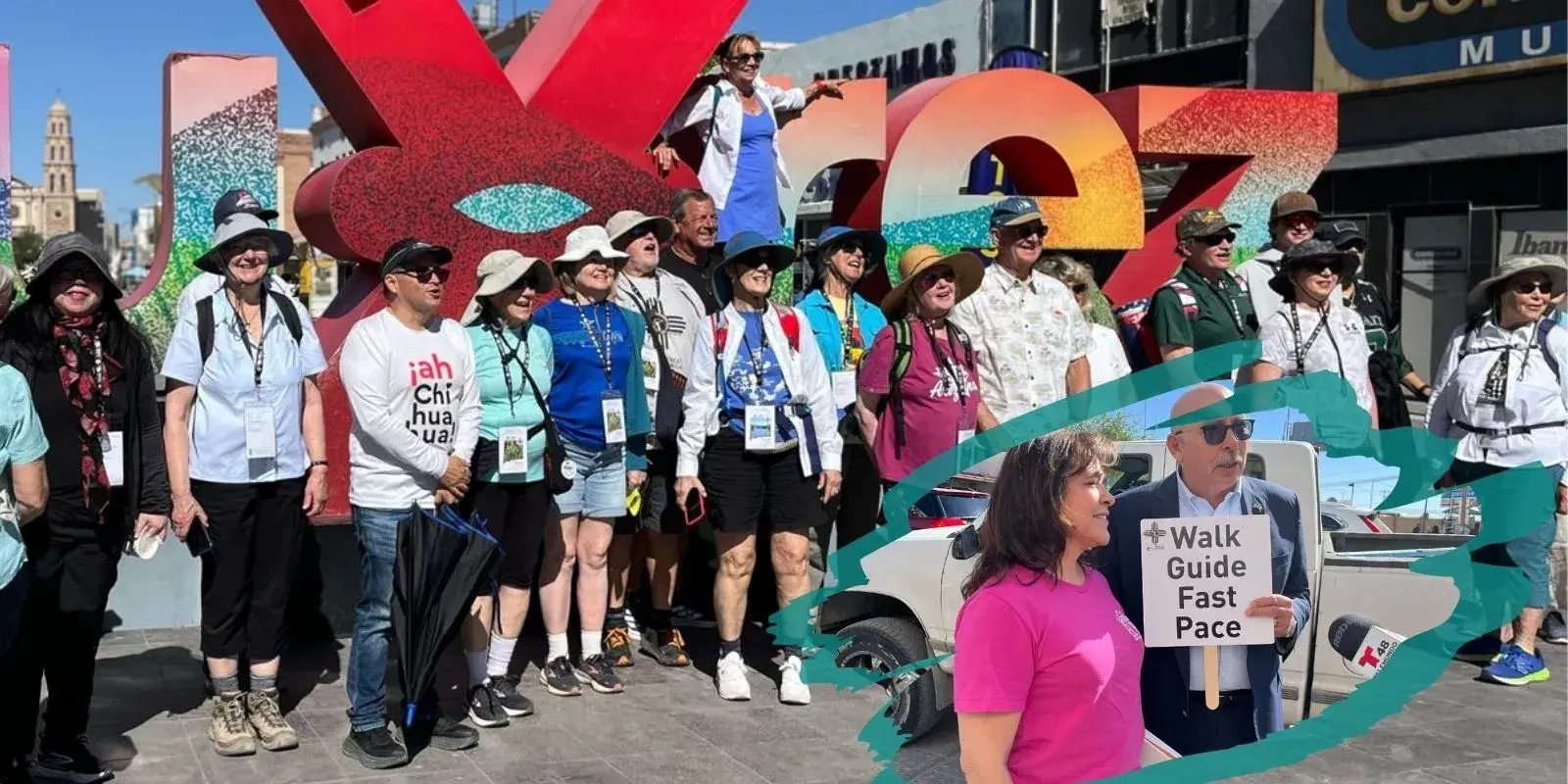 Turistas de EE.UU. recorren el Centro Histórico de Ciudad Juárez