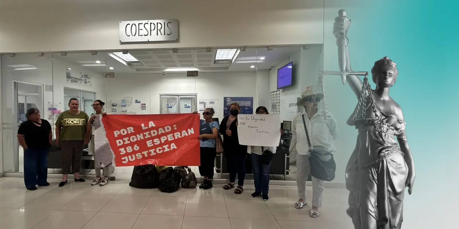 Familias protestan frente a COESPRIS por omisiones en crematorio Plenitud