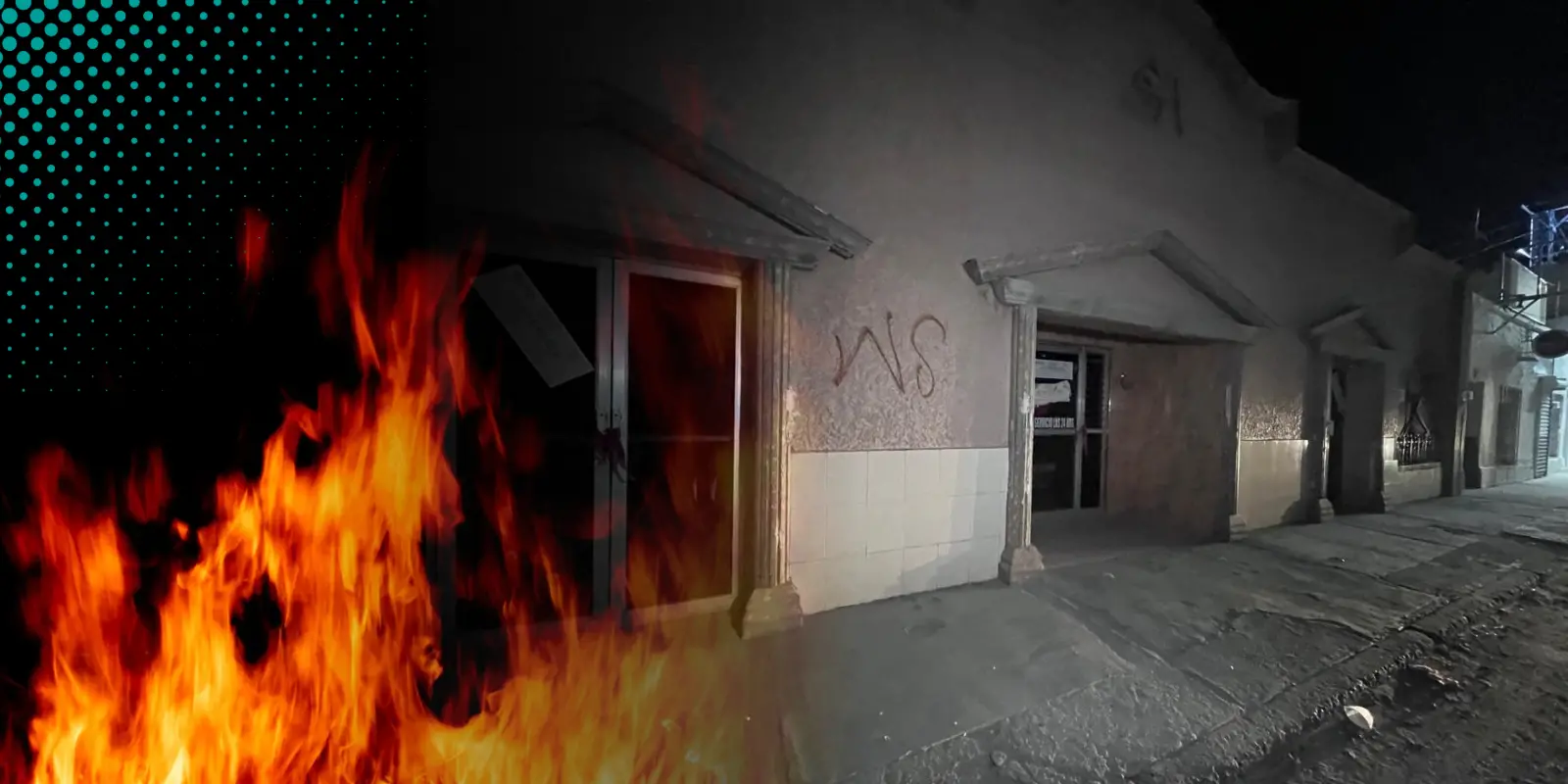 Intentan incendiar funeraria del Carmen, vinculada a crematorio Plenitud