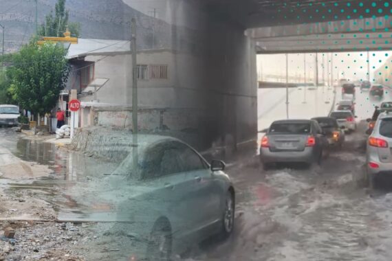 Lluvias intensas impactaron calles de Juárez