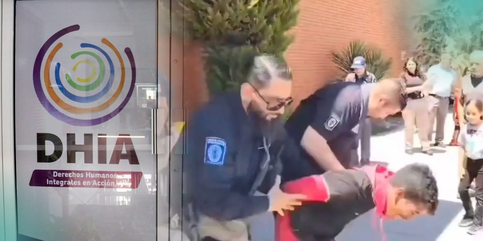 Condena DHIA uso de fuerza contra familia migrante