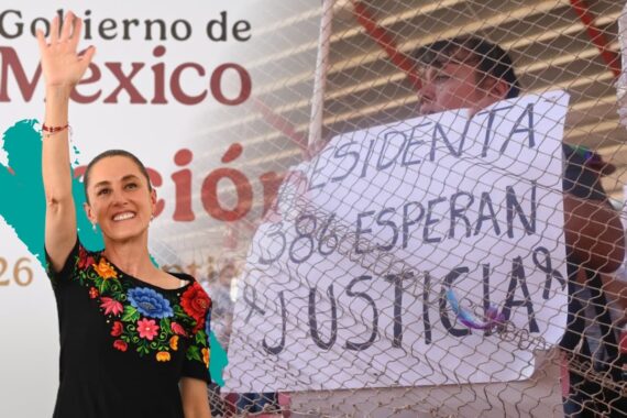 En medio de protestas, Claudia Sheinbaum da su informe en Ciudad Juárez