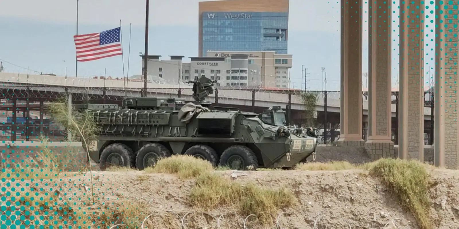 Refuerzan la frontera en Ciudad Juárez: ya suman cinco vehículos artillados